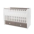 Letto per bambini MATRIX NEW white+coffee /telaio a doghe - livello 2/